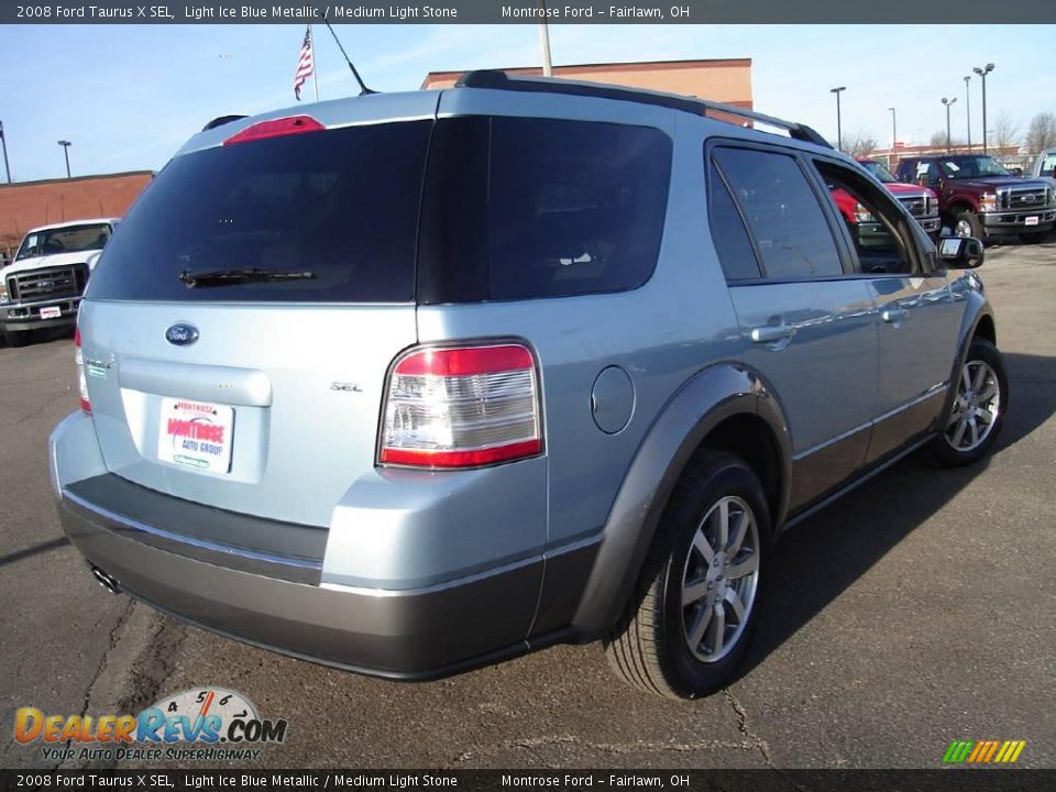 2008 Ford Taurus X SEL Light Ice Blue Metallic / Medium Light Stone Photo #5