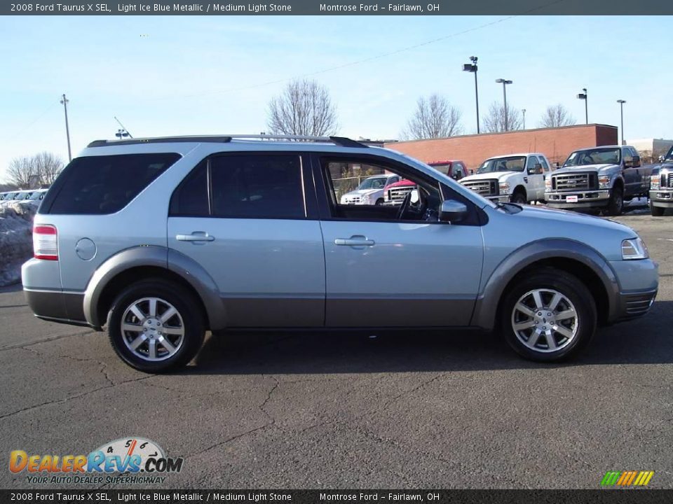 2008 Ford Taurus X SEL Light Ice Blue Metallic / Medium Light Stone Photo #6