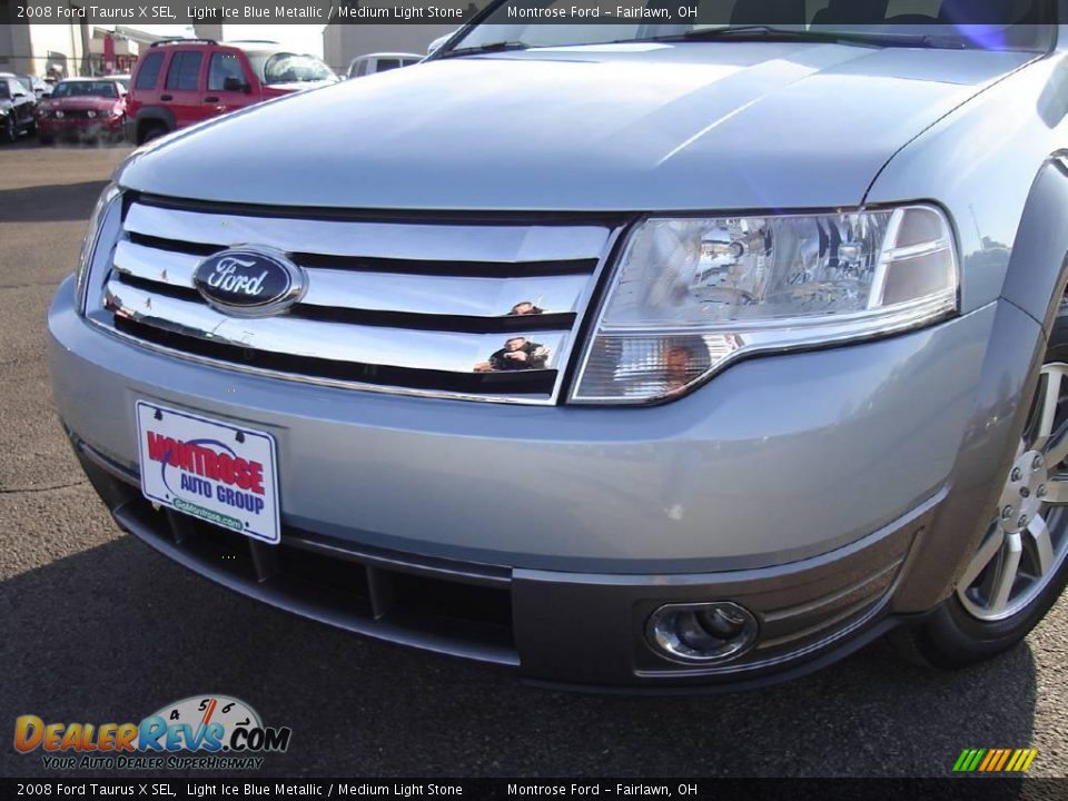 2008 Ford Taurus X SEL Light Ice Blue Metallic / Medium Light Stone Photo #9