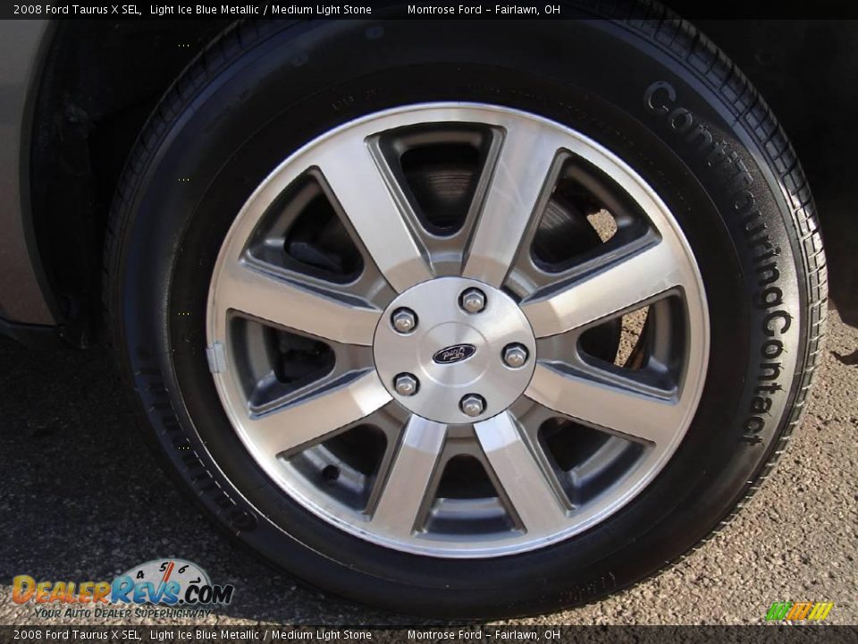 2008 Ford Taurus X SEL Light Ice Blue Metallic / Medium Light Stone Photo #11