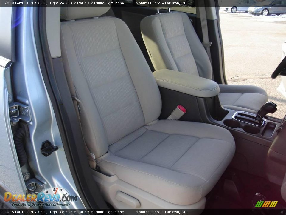 2008 Ford Taurus X SEL Light Ice Blue Metallic / Medium Light Stone Photo #13