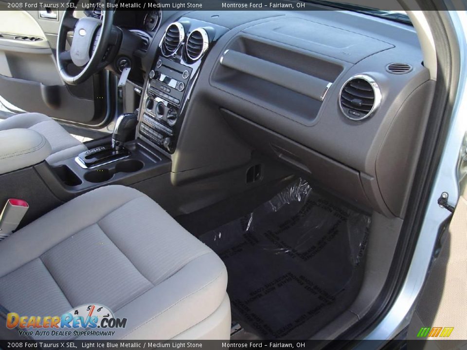 2008 Ford Taurus X SEL Light Ice Blue Metallic / Medium Light Stone Photo #21