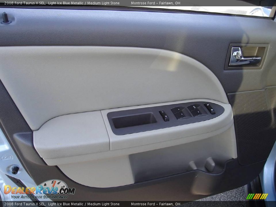 2008 Ford Taurus X SEL Light Ice Blue Metallic / Medium Light Stone Photo #23