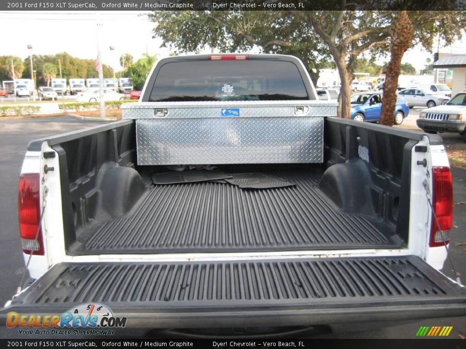 2001 Ford F150 XLT SuperCab Oxford White / Medium Graphite Photo #8