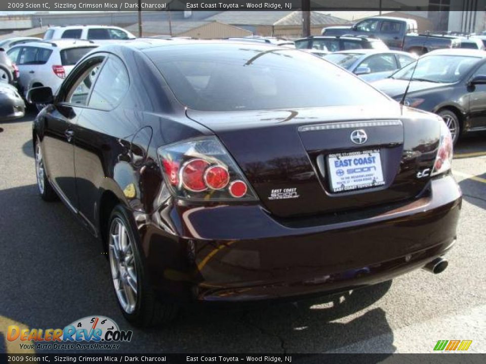 2009 Scion tC Sizzling Crimson Mica / Dark Charcoal Photo #5