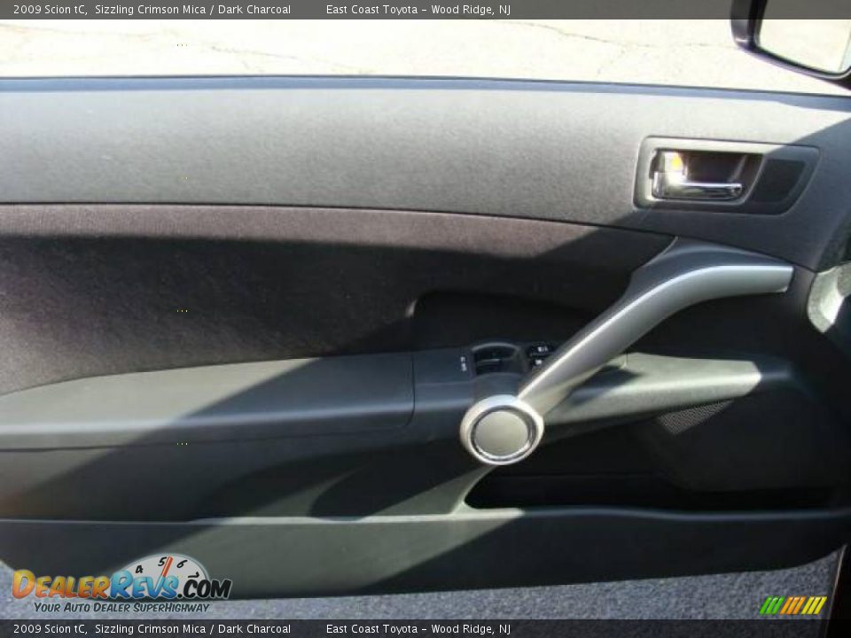 2009 Scion tC Sizzling Crimson Mica / Dark Charcoal Photo #6