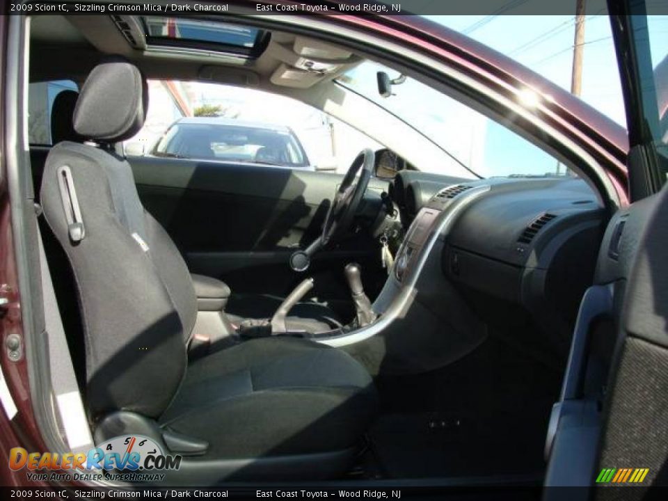 2009 Scion tC Sizzling Crimson Mica / Dark Charcoal Photo #8