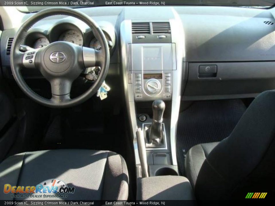 2009 Scion tC Sizzling Crimson Mica / Dark Charcoal Photo #9