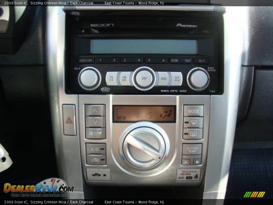 2009 Scion tC Sizzling Crimson Mica / Dark Charcoal Photo #11