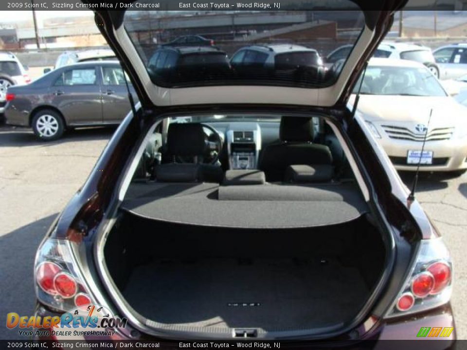 2009 Scion tC Sizzling Crimson Mica / Dark Charcoal Photo #13