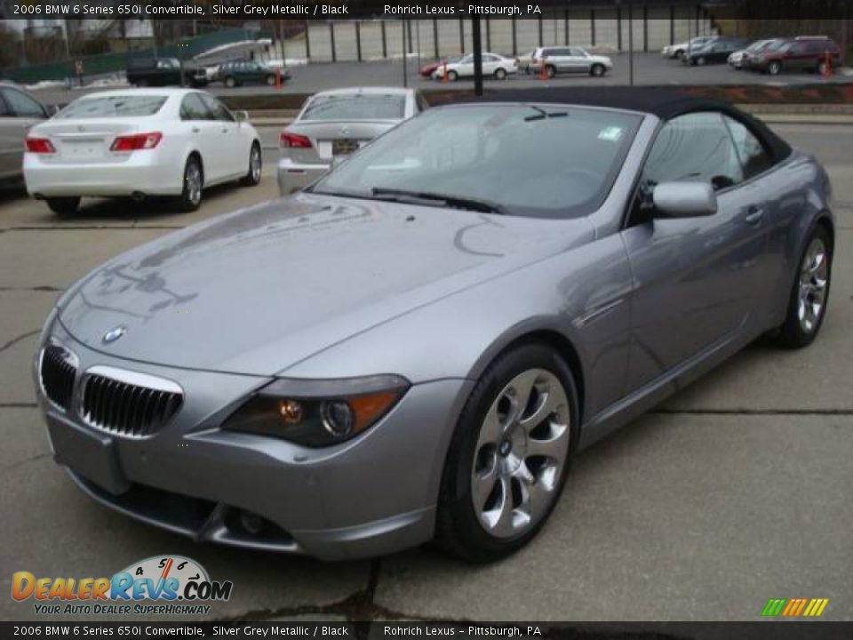 2006 BMW 6 Series 650i Convertible Silver Grey Metallic / Black Photo #5