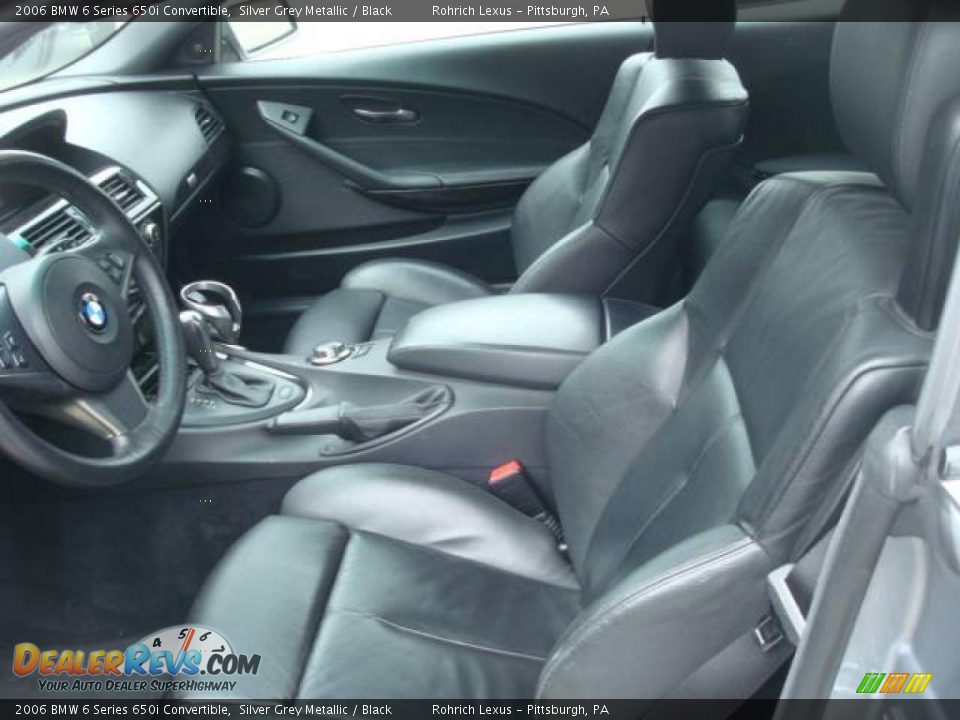 2006 BMW 6 Series 650i Convertible Silver Grey Metallic / Black Photo #8