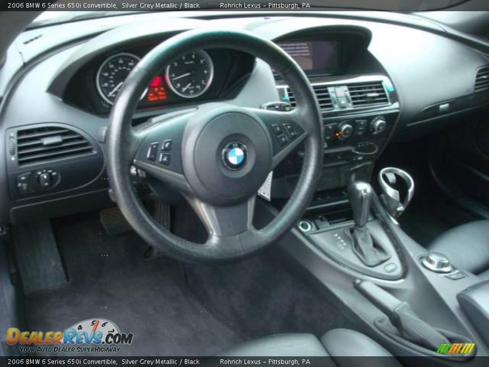 2006 BMW 6 Series 650i Convertible Silver Grey Metallic / Black Photo #10