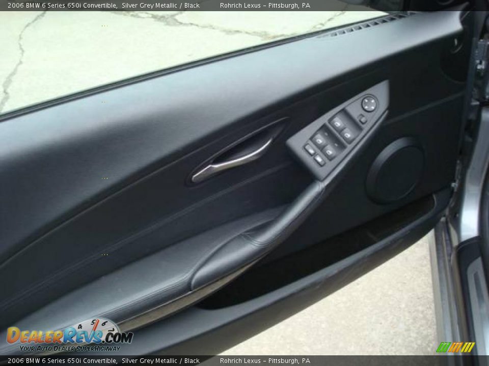 2006 BMW 6 Series 650i Convertible Silver Grey Metallic / Black Photo #11