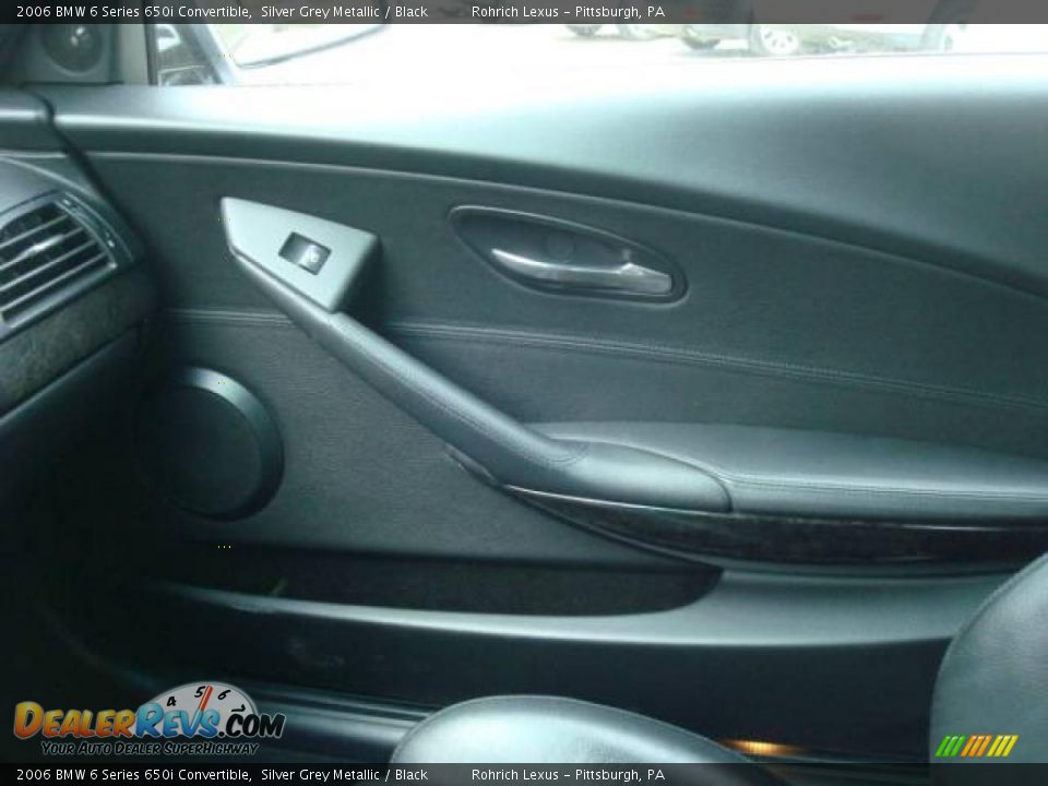 2006 BMW 6 Series 650i Convertible Silver Grey Metallic / Black Photo #12