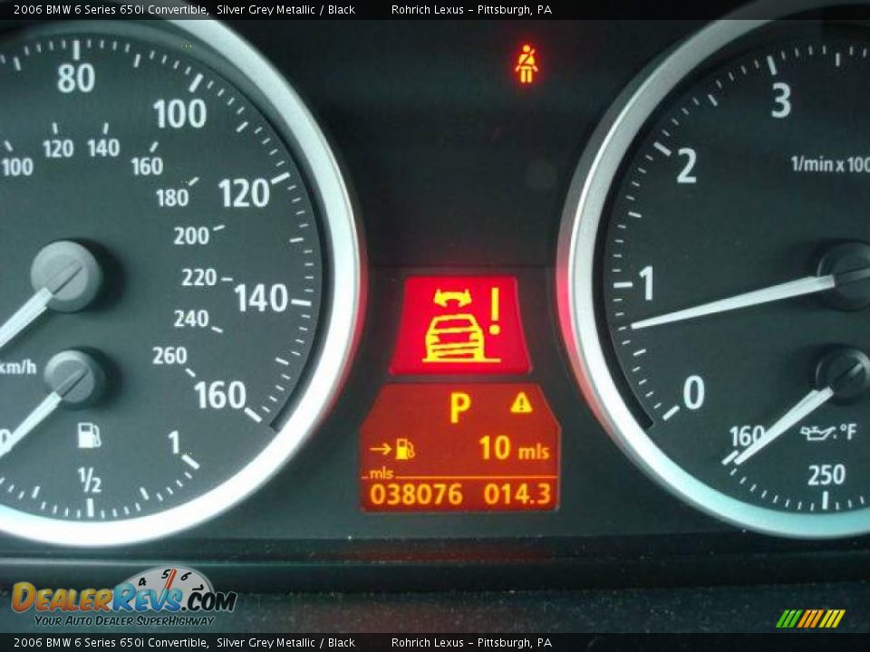 2006 BMW 6 Series 650i Convertible Silver Grey Metallic / Black Photo #15