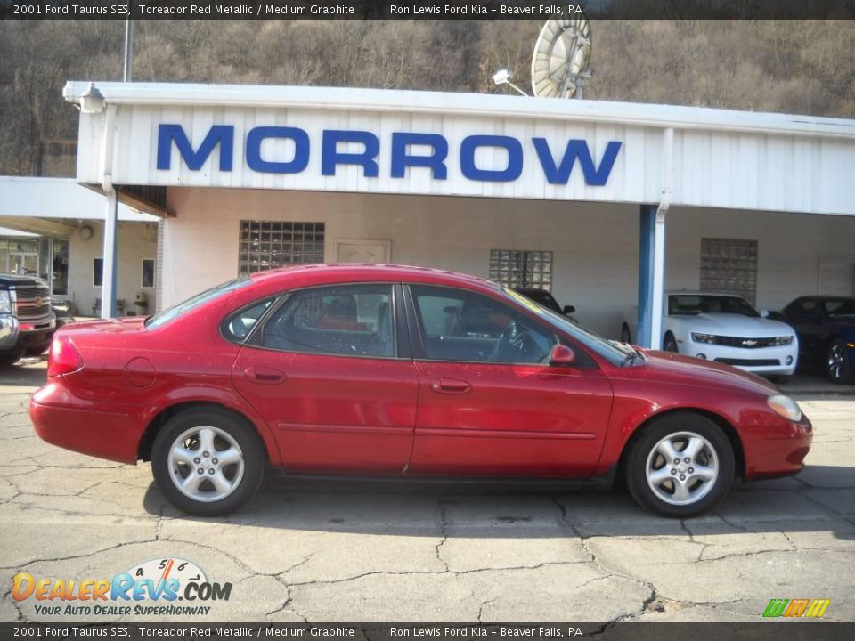 2001 Ford Taurus SES Toreador Red Metallic / Medium Graphite Photo #1