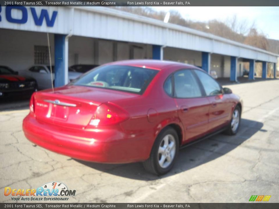 2001 Ford Taurus SES Toreador Red Metallic / Medium Graphite Photo #2