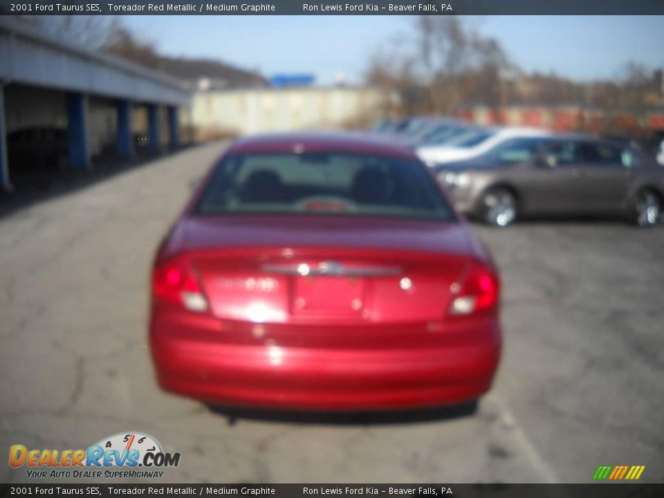 2001 Ford Taurus SES Toreador Red Metallic / Medium Graphite Photo #3