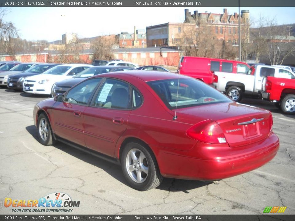 2001 Ford Taurus SES Toreador Red Metallic / Medium Graphite Photo #4
