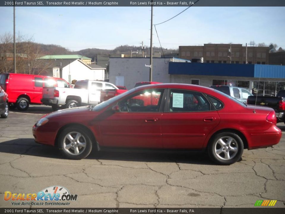 2001 Ford Taurus SES Toreador Red Metallic / Medium Graphite Photo #5