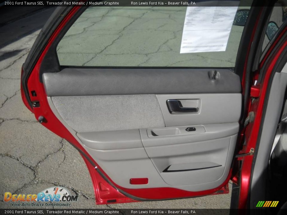 2001 Ford Taurus SES Toreador Red Metallic / Medium Graphite Photo #9