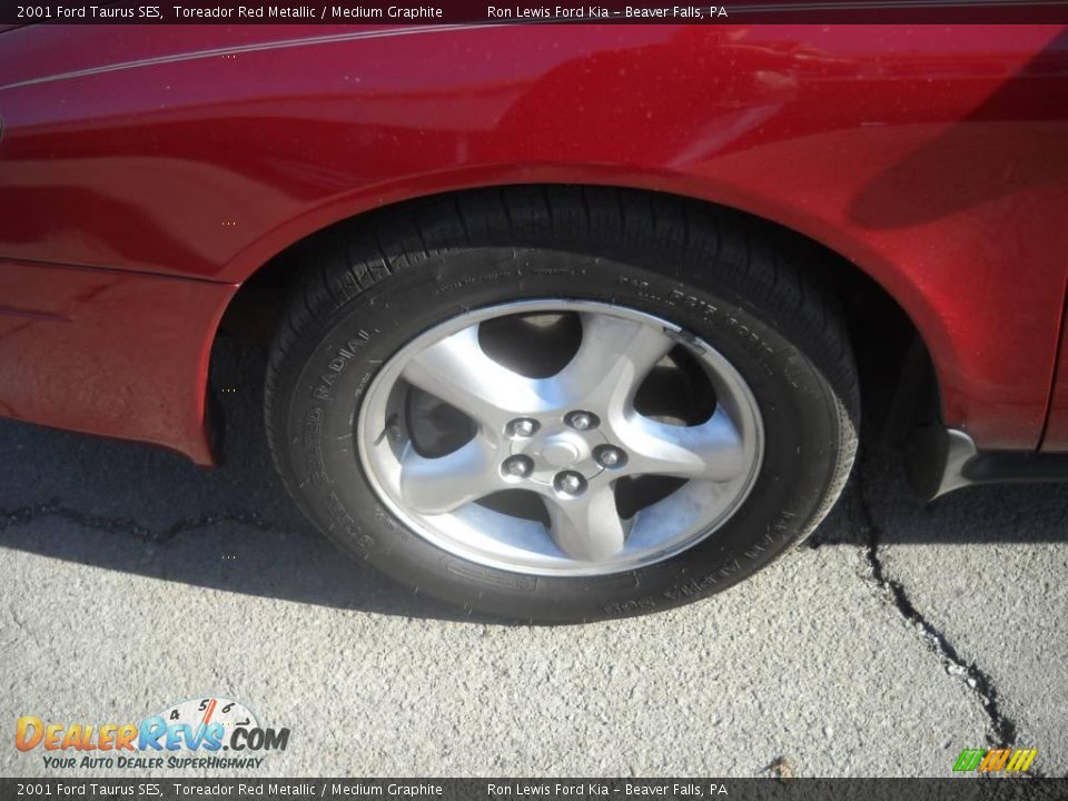 2001 Ford Taurus SES Toreador Red Metallic / Medium Graphite Photo #14
