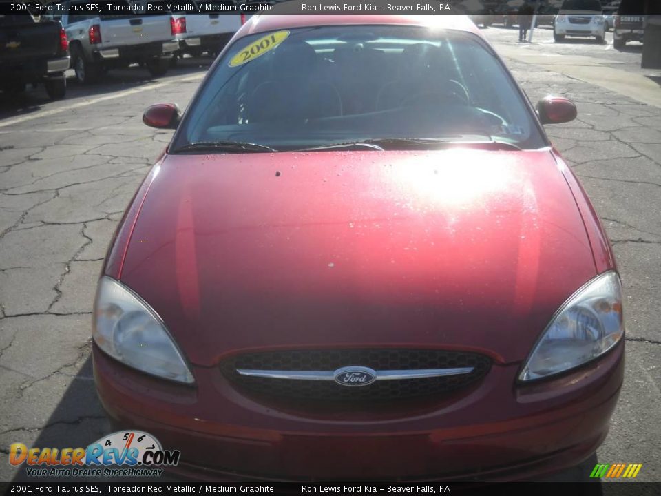2001 Ford Taurus SES Toreador Red Metallic / Medium Graphite Photo #16