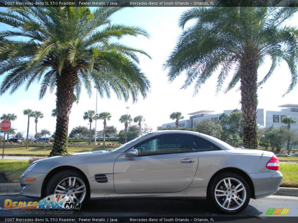 2007 Mercedes-Benz SL 550 Roadster Pewter Metallic / Java Photo #1