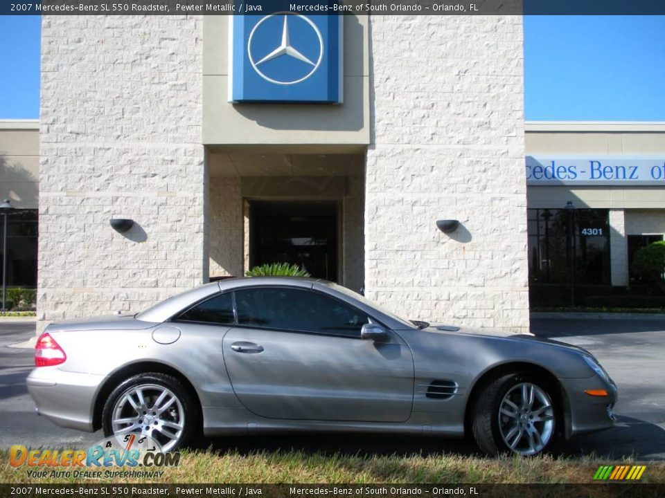 2007 Mercedes-Benz SL 550 Roadster Pewter Metallic / Java Photo #5