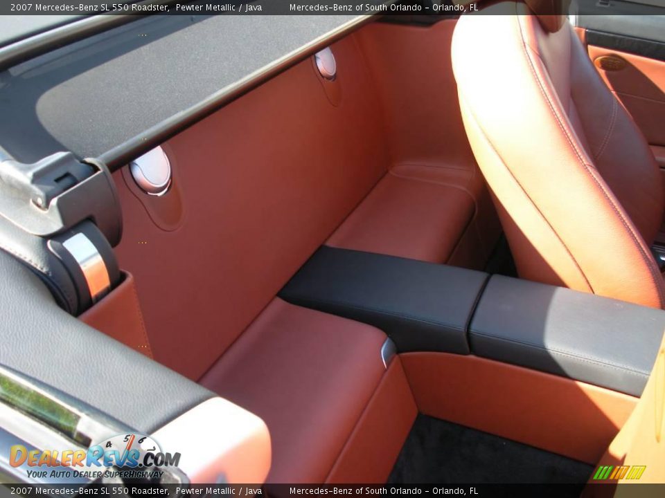 2007 Mercedes-Benz SL 550 Roadster Pewter Metallic / Java Photo #20