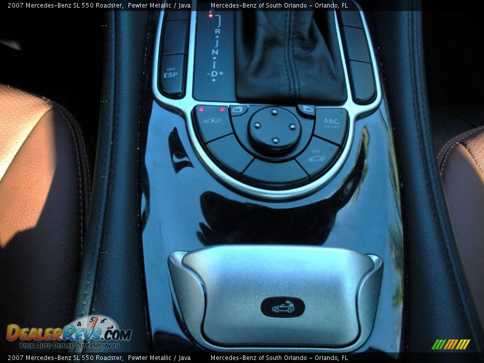 2007 Mercedes-Benz SL 550 Roadster Pewter Metallic / Java Photo #26
