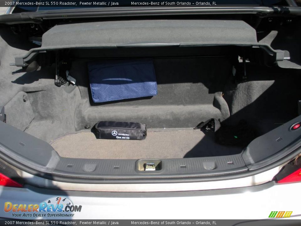 2007 Mercedes-Benz SL 550 Roadster Pewter Metallic / Java Photo #27