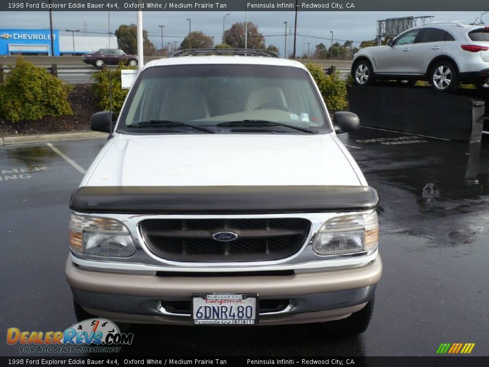 1998 Ford Explorer Eddie Bauer 4x4 Oxford White / Medium Prairie Tan Photo #2