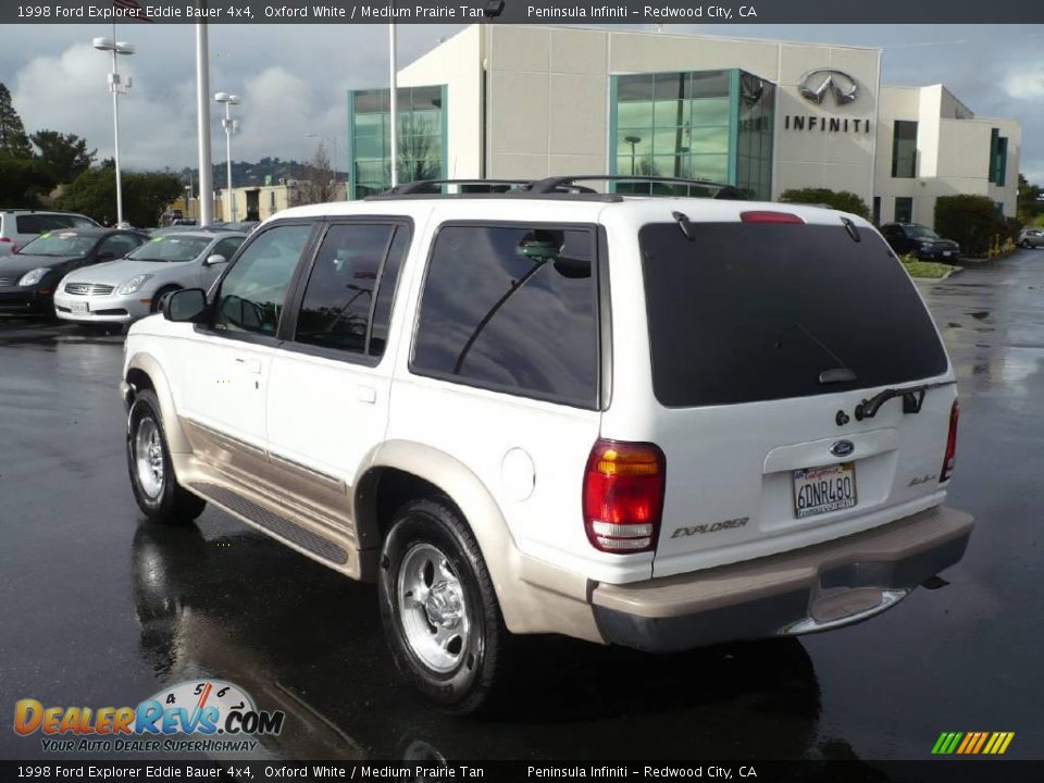 1998 Ford Explorer Eddie Bauer 4x4 Oxford White / Medium Prairie Tan Photo #4