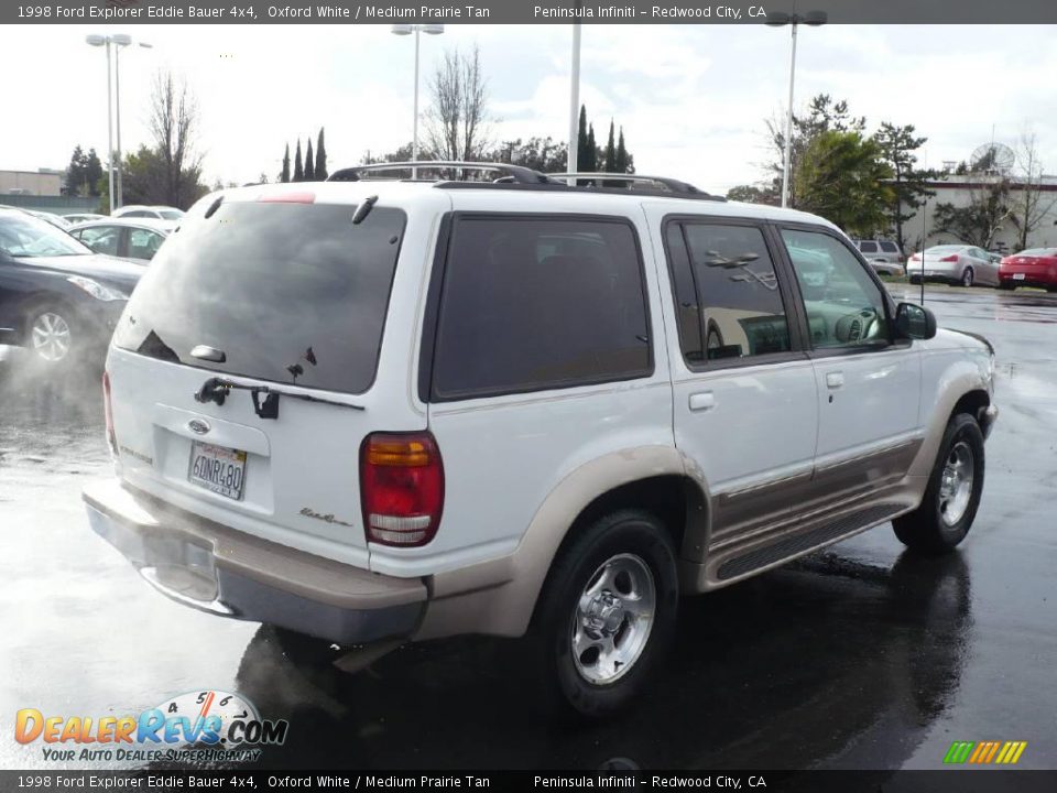 1998 Ford Explorer Eddie Bauer 4x4 Oxford White / Medium Prairie Tan Photo #6