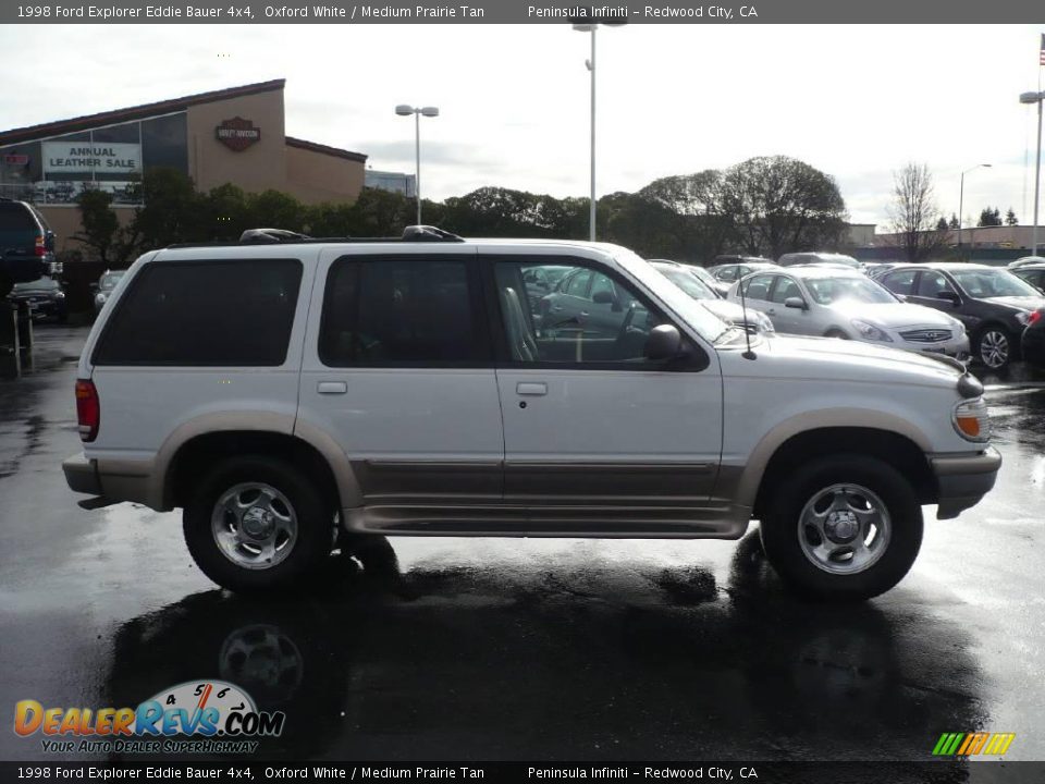 1998 Ford Explorer Eddie Bauer 4x4 Oxford White / Medium Prairie Tan Photo #7