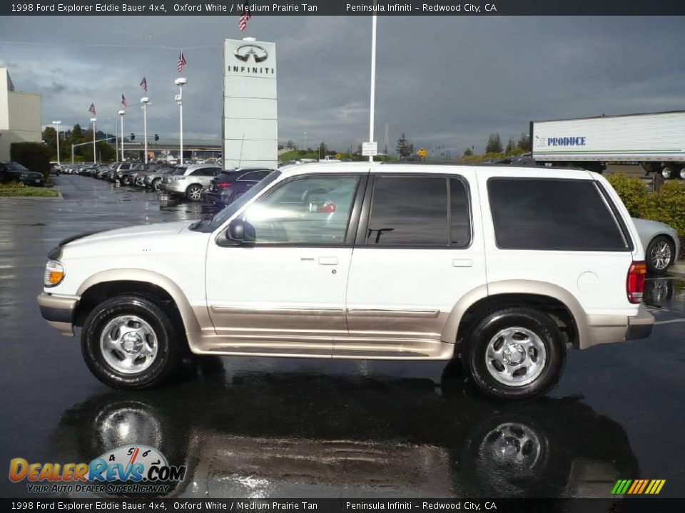 1998 Ford Explorer Eddie Bauer 4x4 Oxford White / Medium Prairie Tan Photo #8