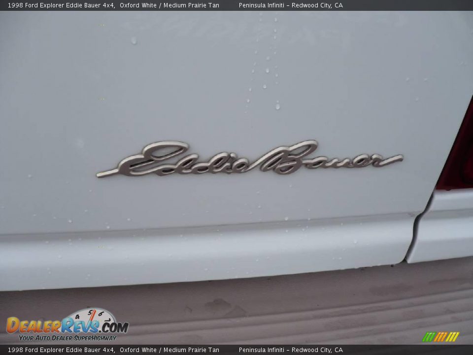 1998 Ford Explorer Eddie Bauer 4x4 Oxford White / Medium Prairie Tan Photo #9