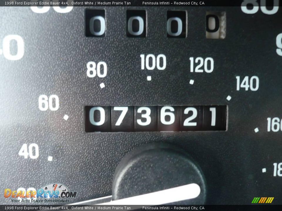 1998 Ford Explorer Eddie Bauer 4x4 Oxford White / Medium Prairie Tan Photo #20