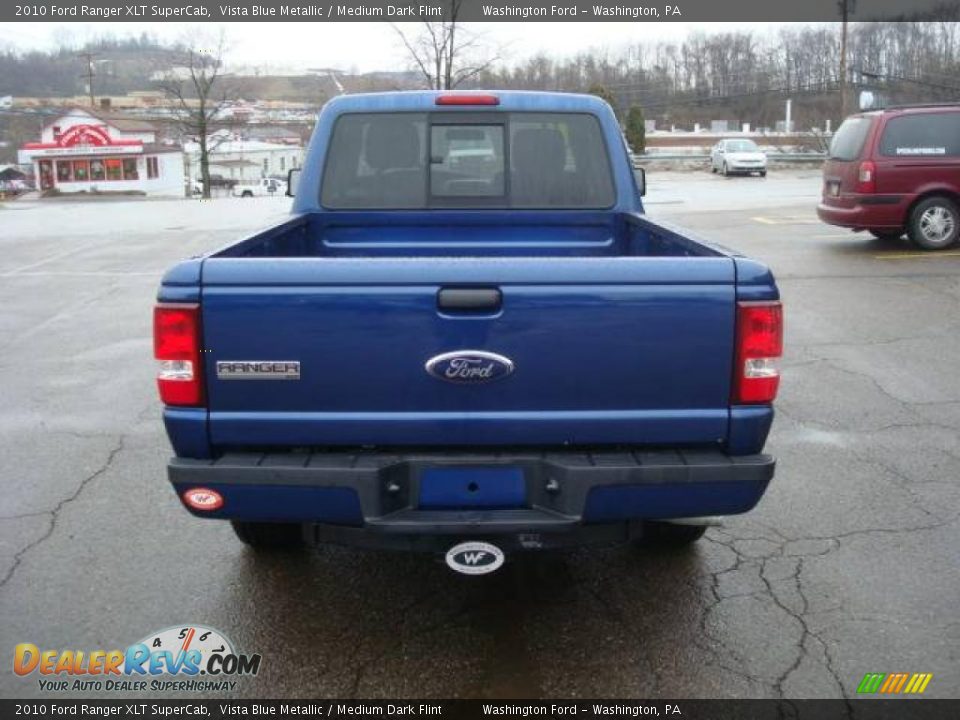 2010 Ford Ranger XLT SuperCab Vista Blue Metallic / Medium Dark Flint Photo #3