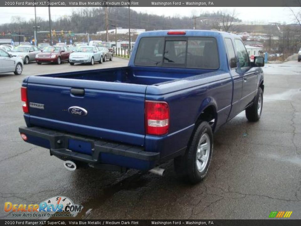 2010 Ford Ranger XLT SuperCab Vista Blue Metallic / Medium Dark Flint Photo #4