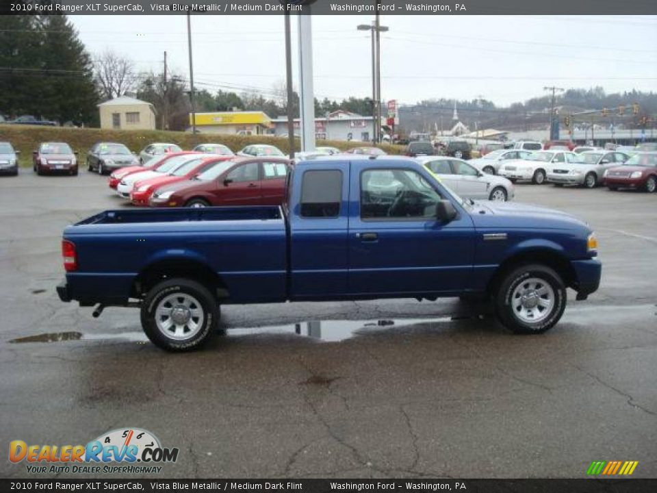 2010 Ford Ranger XLT SuperCab Vista Blue Metallic / Medium Dark Flint Photo #5