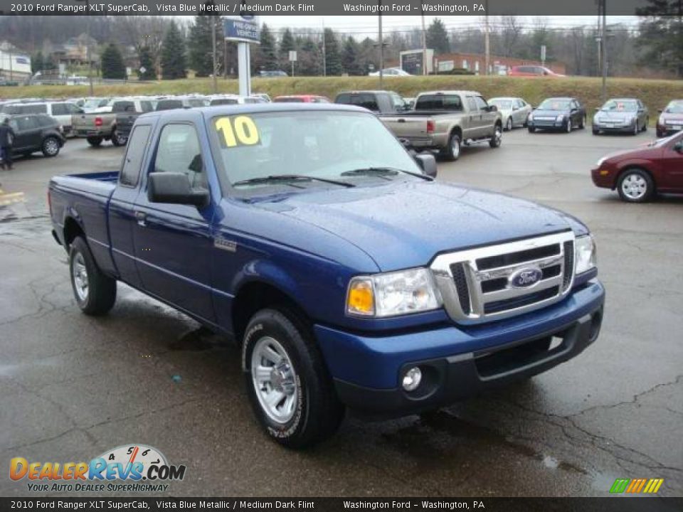 2010 Ford Ranger XLT SuperCab Vista Blue Metallic / Medium Dark Flint Photo #6