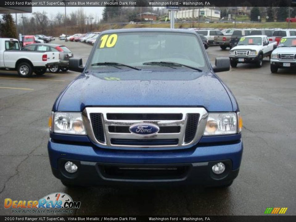 2010 Ford Ranger XLT SuperCab Vista Blue Metallic / Medium Dark Flint Photo #10