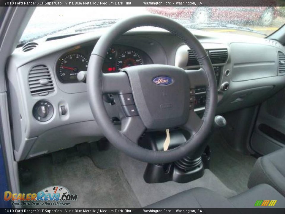 2010 Ford Ranger XLT SuperCab Vista Blue Metallic / Medium Dark Flint Photo #12