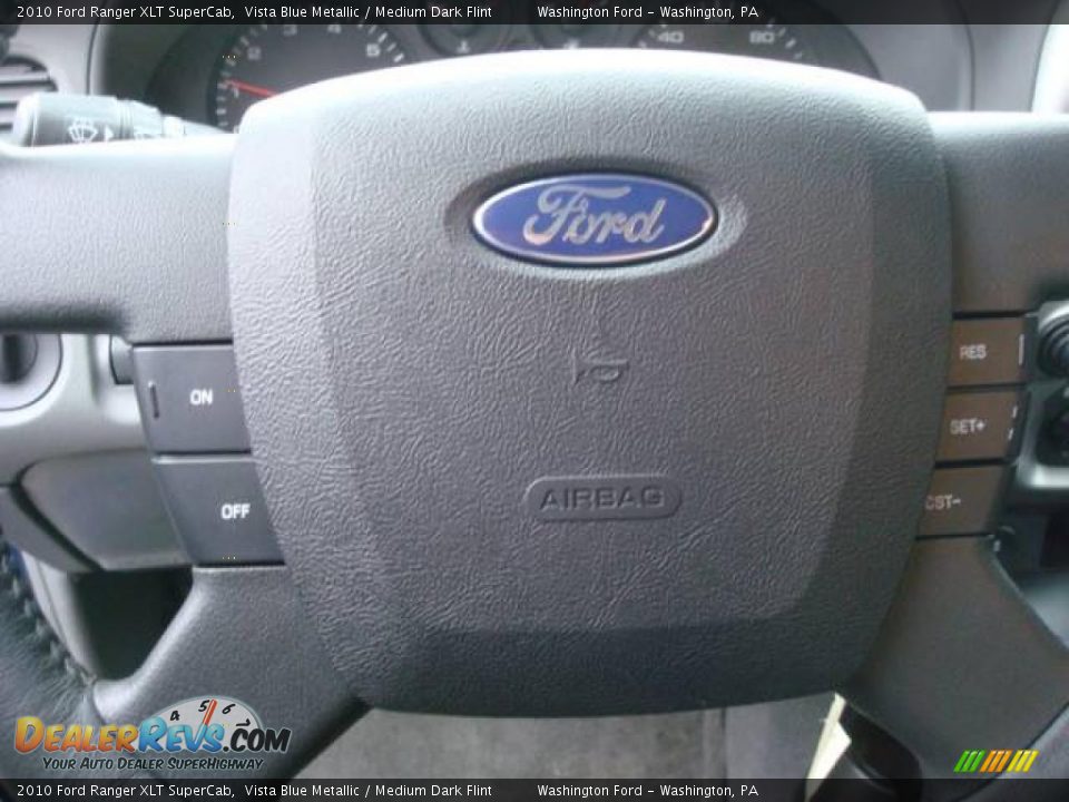 2010 Ford Ranger XLT SuperCab Vista Blue Metallic / Medium Dark Flint Photo #14