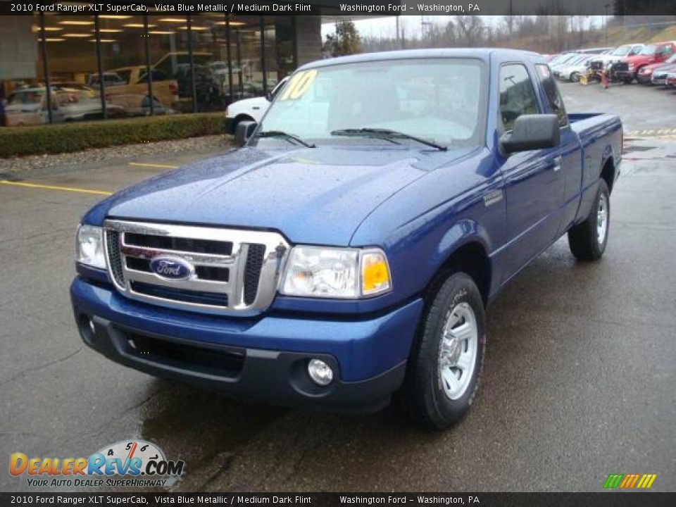 2010 Ford Ranger XLT SuperCab Vista Blue Metallic / Medium Dark Flint Photo #15