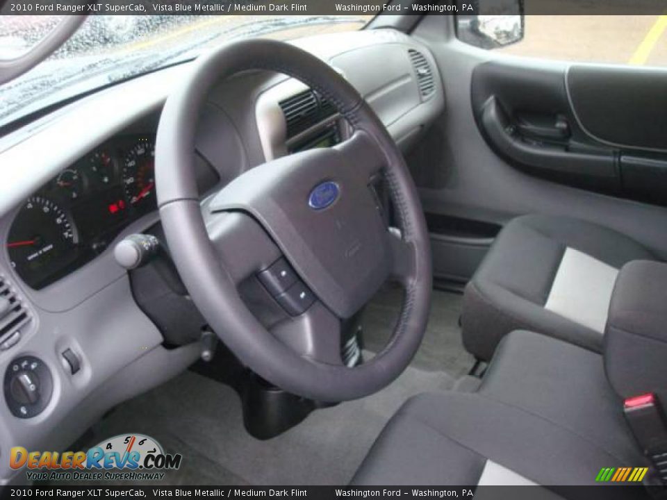 2010 Ford Ranger XLT SuperCab Vista Blue Metallic / Medium Dark Flint Photo #17