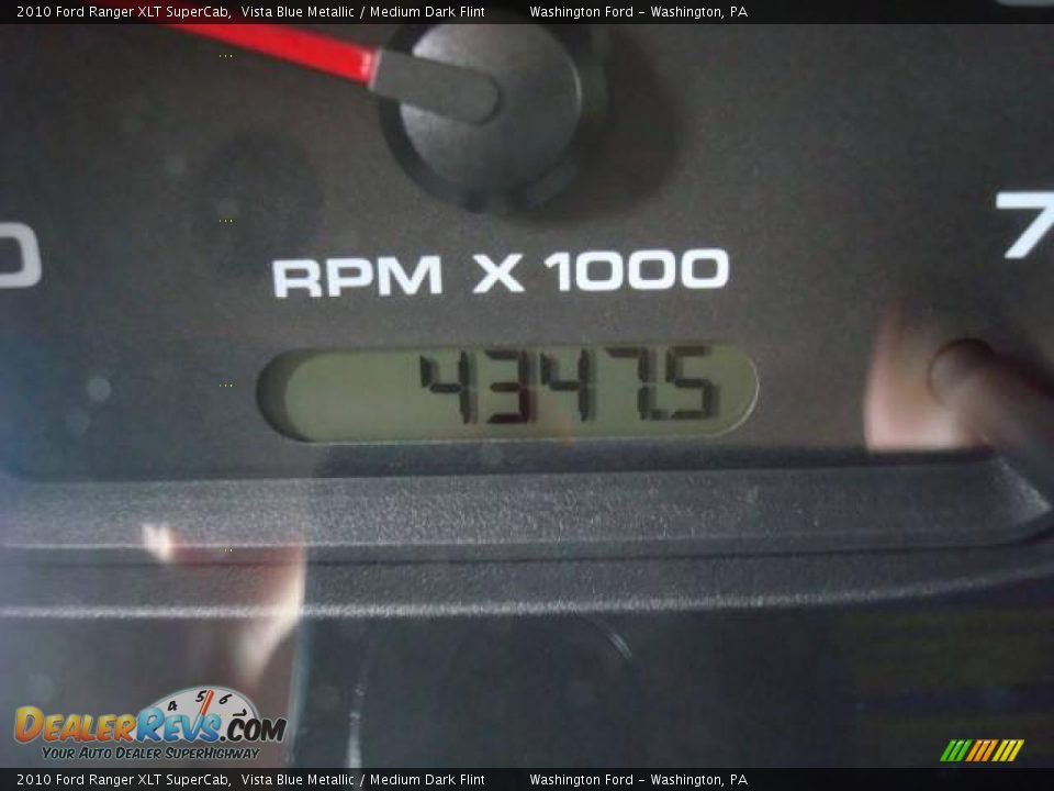 2010 Ford Ranger XLT SuperCab Vista Blue Metallic / Medium Dark Flint Photo #20